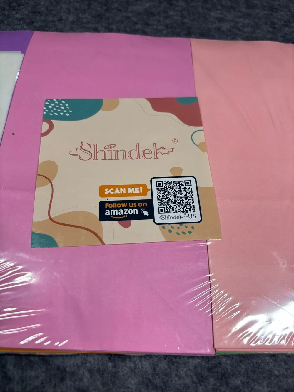 Shindel 48 Pack Paper Bags with Stickers
